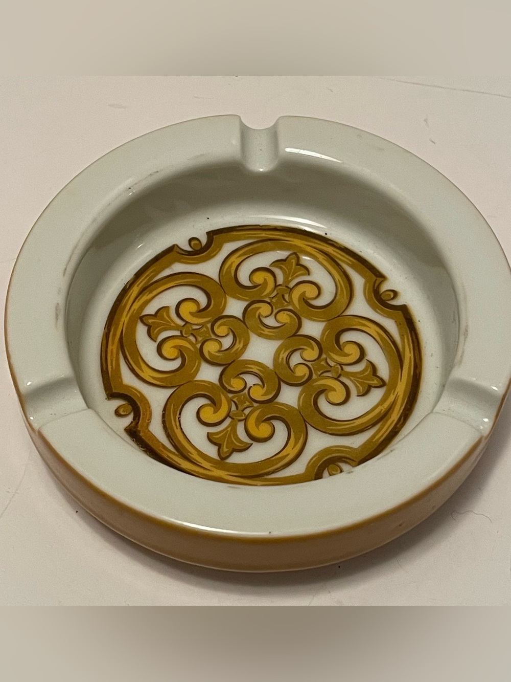 Vintage MCM Georges Briard Ashtray Signed 3.75” Hartman Associates Japan